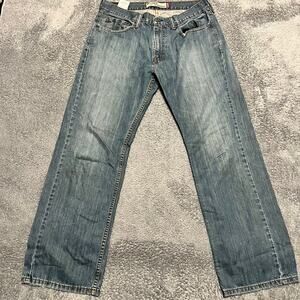 Levis 559 Denim Jeans Men 33 x30 (34x29.5) Relaxed Straight Blue Denim Pants *